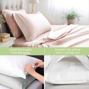 Cloudland Bamboo Sábanas de lino ajustadas Juego de cama 300Tc Hotel Oeko Bamboo Organic Sábana de alta calidad - Product Image 4
