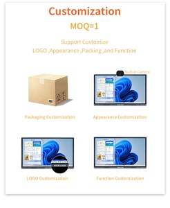 กระดานดิจิทัลอัจฉริยะ 4K สำหรับห้องเรียน ขนาด 75 86 98 100 110 55 65 นิ้ว สำหรับการสอนในโรงเรียน จอแสดงผลแบบอินเทอร์แอคทีฟ - Product Image 6