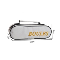 ZQURE Premium Ensemble de 3 boules de pétanque avec finition chromée, sac de transport et logo personnalisé - Portable pour les sports et jeux en plein air