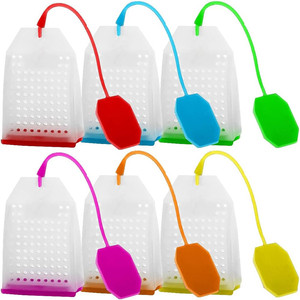 Reusable Tea Filter Strainer Food Grade <b>Silicone</b> Tea Bags for Loose Tea - Product Image 2