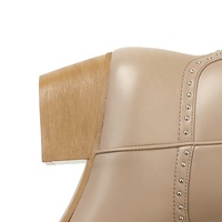 Bottes de cowboy occidentales personnalisables pour femmes, mi-mollet, à bout pointu et talon épais, avec semelle extérieure en caoutchouc, pour printemps/automne/hiver/été