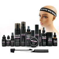 Kit d'installation de perruque en dentelle, ml, avec boîte d'emballage, pour enlever la colle, clip, teinture, Mousse