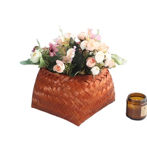 Hot lưu trữ sản phẩm tre giỏ tre giỏ trái cây handmade thủ công tre giặt giỏ - Product Image 6