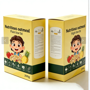 กล่องซีเรียลอาหารเช้าแบบย่อยสลายได้ กล่องบรรจุภัณฑ์อาหารซีเรียลทำจากกระดาษแข็ง กล่องบรรจุภัณฑ์ผลิตภัณฑ์ข้าวโอ๊ตสำเร็จรูปแบบ<span class=keywords><strong>เปล่า</strong></span> - Product Image 2
