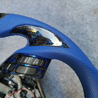 Volant sport personnalisé avec grip pour le pouce, LED, cuir, fibre de carbone pour Accord TSX 7ème génération (2003-2008) - Couleurs personnalisées
