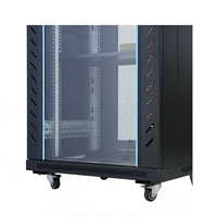 Armoire serveur sur pied de 19 pouces, 2040*600*600 mm, 2 mètres, en acier SPCC, avec porte en verre trempé revêtu ; en stock.