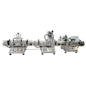 bottle filling capping and labeling machine 10ml 100ml Essential Oil Bottling Filling Capping Labeling Machine