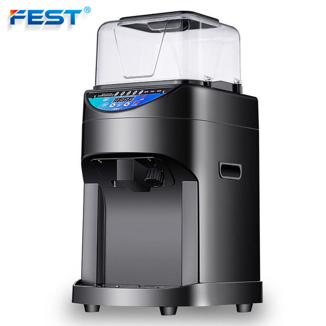 FEST Electric Professional Commercial 8kg/minute Snow Cone Maker Machine Ice Shaver Ice Crusher Ice Blender for Boba Tea Store