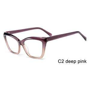 Phụ nữ Acetate Cat Eye photochromic photogrey khung quang học Chống ánh sáng màu xanh Eyewear photogrey Chống phản ánh Kính - Product Image 3