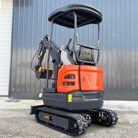 Mini-excavatrice de haute qualité 2026 avec système de propulsion, micro-pelle sur chenilles avec godet pour usage agricole