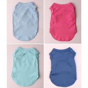 High Quality Modern Spring Summer Dog T-shirt Vest Polyester Cotton Print XS/S/M/L Sizes for Dogs Cheap Wholesale - Product Image 4