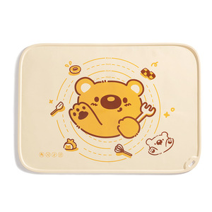 Heartmade Bear Kneading <b>Mat</b> Thickened Silicone Non Stick Baking Workbench Home Use - Product Image 5
