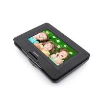 Reproductor Portátil KCR de 9.5 Pulgadas con USB de 12v, Resolución 720P, Compatible con CD/MP3 y PAL/NTSC/SECAM, Color Negro
