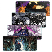 Tapis de souris en verre style anime pour configurations PC haut de gamme, personnalisation de l'agencement du bureau et e-sport professionnel avec taille personnalisée en stock