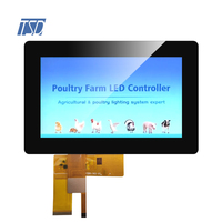 7 ''7 pulgadas 1024x600 resolución IPS MIPI USB I2C interfaz PCAP TFT pantalla LCD con panel táctil capacitivo