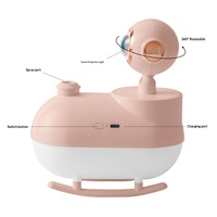 Nouvelle lampe de coucher de soleil humidificateur USB en plastique ultra-silencieuse compacte multifonctionnelle purificateur d'air de bureau éclairage d'ambiance