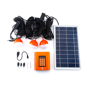 Sistema de Energía Solar Prepago JUA Energy <span class=keywords><strong>PAYGO</strong></span>, Kit de Iluminación Solar para el Hogar con 3 Luces y Carga Móvil - Product Image 1