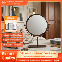 Miroir Cosmétique Portable de Bureau Grossissant Finition Chromée Design Personnalisé pour le Bain et le Maquillage – Idéal pour les Passionnés de Beauté