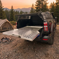 Bandeja Deslizante Universal de Aleación de Aluminio para Camioneta, Compatible con F150, F250, Hilux, RAM, GMC, Tacoma, Ranger, Fácil Instalación