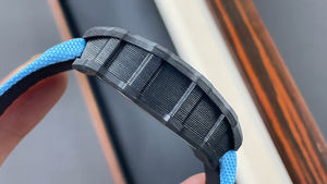 Reloj Mecánico de Lujo Unisex con Cristal de Zafiro, Fibra de Carbono, 43MM, Estilo Deportivo Azul, Esfera con Agujas, Correa de Alta Calidad de 20MM - Product Image 5