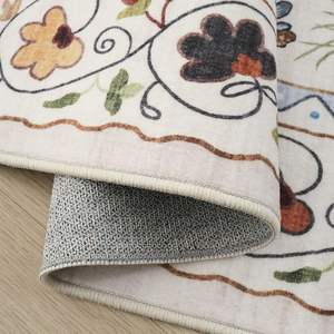 Tappeto da Cucina Premium Antiscivolo, Morbido Tappeto Floreale con Animali e Gatti, Lavabile in Lana con Retro in Gomma per Uso Domestico - Product Image 5