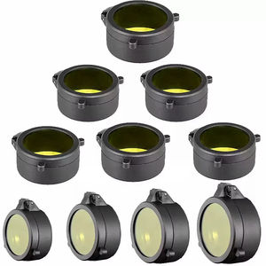 Cubierta Protectora de Lente Amarilla de 30-35 mm, Tapa Protectora de Acrílico Resistente, 15x15x10 cm, en Caja, para Visor de Caza, Equipo para Exteriores - Product Image 2