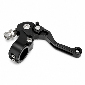 Levier de frein et d'embrayage universel en aluminium CNC pour moto, 7/8 pouce (22 mm), remplacement de guidon court réglable - Product Image 1