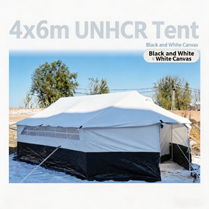 Standard Canvas Relief <strong>Tent</strong> 4x6.6m Emergency Shelter <strong>Refugee</strong> Humanitarian Outdoor Waterproof Family Disaster Relief <strong>Tent</strong> - Product Image 1