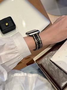 <span class=keywords><strong>Bracelet</strong></span> de montre en métal de luxe avec diamants pour <span class=keywords><strong>Apple</strong></span> Iwatch, compatible avec les bracelets 38/40/41/42/44/45/49 mm, <span class=keywords><strong>bracelet</strong></span> de remplacement intelligent - Product Image 6