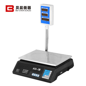Bilancia elettronica 40kg scala di valutazione elettronica ha detto verdura e frutta piatto piatto - Product Image 5