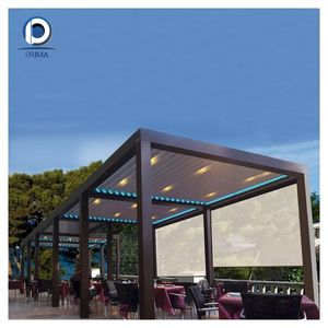 Pérgola de Aluminio para Exteriores con Estructura con Recubrimiento en Polvo, Cubierta para Patio, Techo Fácil de Montar, Gazebo para Terraza - Product Image 5