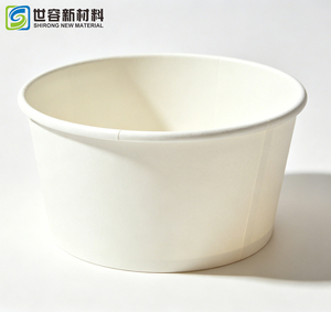 SHIRONG Gobelet à soupe jetable en papier kraft blanc <span class=keywords><strong>biodégradable</strong></span> de qualité alimentaire à paroi simple pour le vin et les boissons gazeuses - Product Image 6