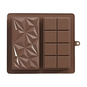 Food Grade <b>Silicone</b> Mold Full Board Grid Diamond Chocolate Bar Mould Nonstick Baking <b>Tool</b> for DIY Candy Dessert - Product Image 1