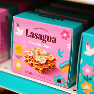 Thân Thiện Với Môi Tùy Chỉnh Bao Bì Thực Phẩm Cho Sushi Lasagna Macaroni & Pho Mát Tái Chế Vật Liệu Có Thể Gập Lại Hộp Giấy Biểu Tượng Tùy Chỉnh Kích Thước - Product Image 4