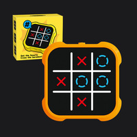 Nouveau best-seller transfrontalier Super Tic-Tac-Toe : Plateau d'échecs électronique intelligent multifonctionnel en plastique pour enfants