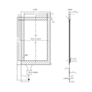 Display touch da 7 pollici interfaccia MIPI 800*1280 display lcd da 450nits da 7 pollici con pannello tattile capacitivo