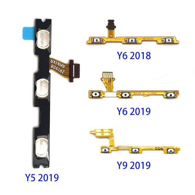Wholesale Mobile Phone Power Volume Flex Cable for Huawei Y5 Y6 Y7 Y9 2018 2019 Y6P Y7P Y8S Y8P Y9S On/Off Button Control Key