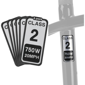 전기 자전거용 스티커 클래스 2 라벨 방수 배터리 식별 데칼 전기 자전거 식별용 - Product Image 1