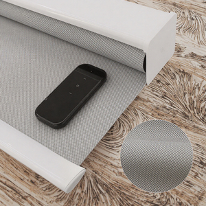 Kit de stores pour fenêtres à la française pour le salon Stores verticaux de rêve Electric Smart Eco-Friendly Minimalist Design Semi-Dark Fabric Blind - Product Image 1