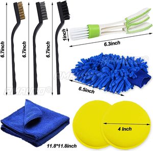 17pcs Detailing <b>Brush</b> Set Car Cleaning <b>Brushes</b> <b>Power</b> Scrubber Drill <b>Brush</b> for Car Leather Air Vents Rim Cleaning Dirt Dust Clean - Product Image 6
