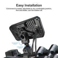 Autoway étanche sans fil Carplay pour moto 5 ''écran tactile Android Auto avec GPS TMPS Anti-shake Night Version Cameras