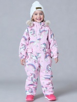 Ensemble de Combinaison de Ski pour Enfants, Veste et Pantalon de Ski Une Pièce Parent-Enfant, Imperméable, Coupe-Vent, Respirant, Chaud, 100% Polyester