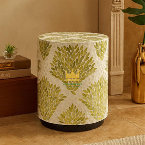 Mesa de Centro Redonda Moderna con Incrustaciones de Nácar, Muebles de Sala de Estar, Diseño Nuevo de Vietnam - Product Image 5