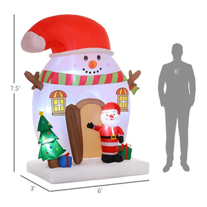 DB Navidad muñeco de nieve inflable al aire libre vacaciones patio decoraciones personalizables - Product Image 5