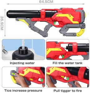 Waterpistool Voor Volwassenen En Kinderen 10 + Grote Capaciteit 1200cc Spuitpistool Met 39ft Bereik - Product Image 3