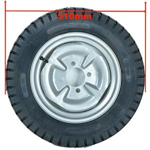 Kunden spezifisches elektrisches Dreirad Vorderrad 4.00-12 Qualität Verschleiß festes Gummi Farm Equipment Lenkrad für <span class=keywords><strong>Micro</strong></span> Pinne Reifen - Product Image 2