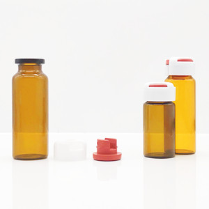 Venta al por mayor de frascos de vidrio marrón de 5 ml para envasado de esencias, productos médicos y cosméticos, polvo liofilizado especial, con cierre de bayoneta y tapón de goma. - Product Image 6