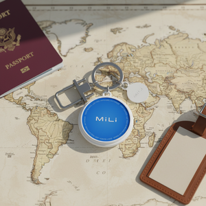 MiLi MiTag <span class=keywords><strong>Duo</strong></span> GPS Navigation Anti-perte Porte-clés Compatible avec Find My & <span class=keywords><strong>Google</strong></span> Find Hub Sacs Portefeuilles Bagages IPX65 MFi - Product Image 2