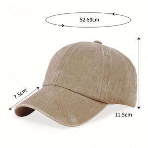Gorra de Béisbol de Algodón Lavado Rosa Personalizable de 6 Paneles al por Mayor, Estilo Vintage Sin Estructura, Tipo Dad Hat - Product Image 5