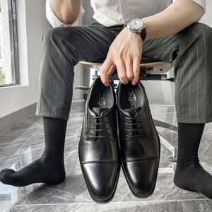 Zapatos de Hombre de Alta Calidad, Color Negro, para Oficina, Bodas, Eventos Formales, Reuniones, Compras, Fiestas de Lujo - Product Image 6